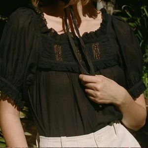 Doen Black Frances Top XXS